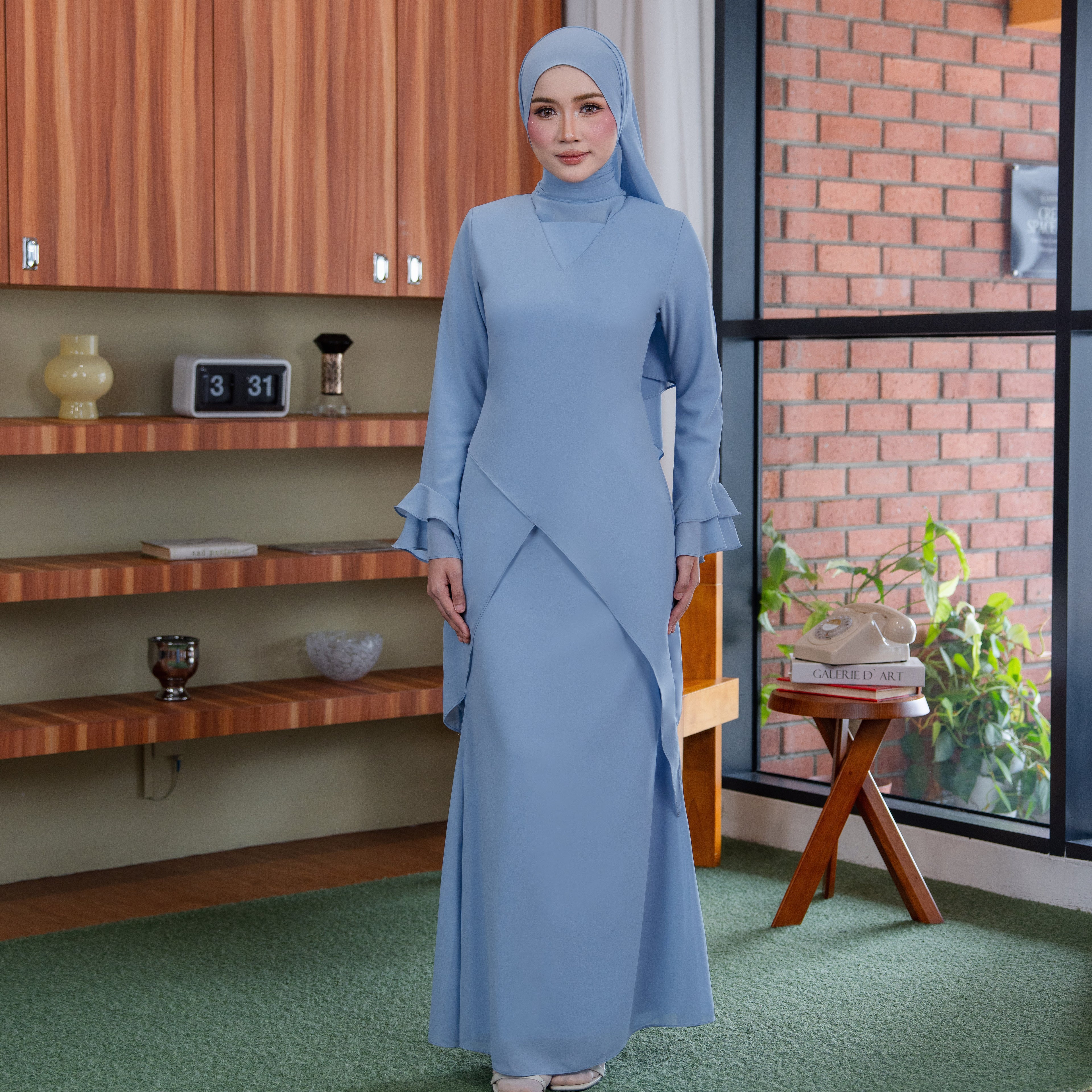 INARA KURUNG - ASH BLUE