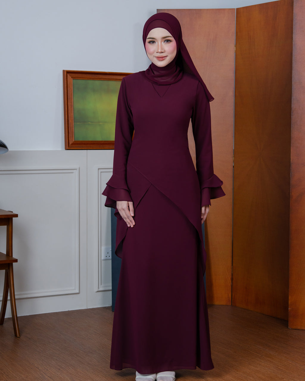 INARA KURUNG - BURGUNDY