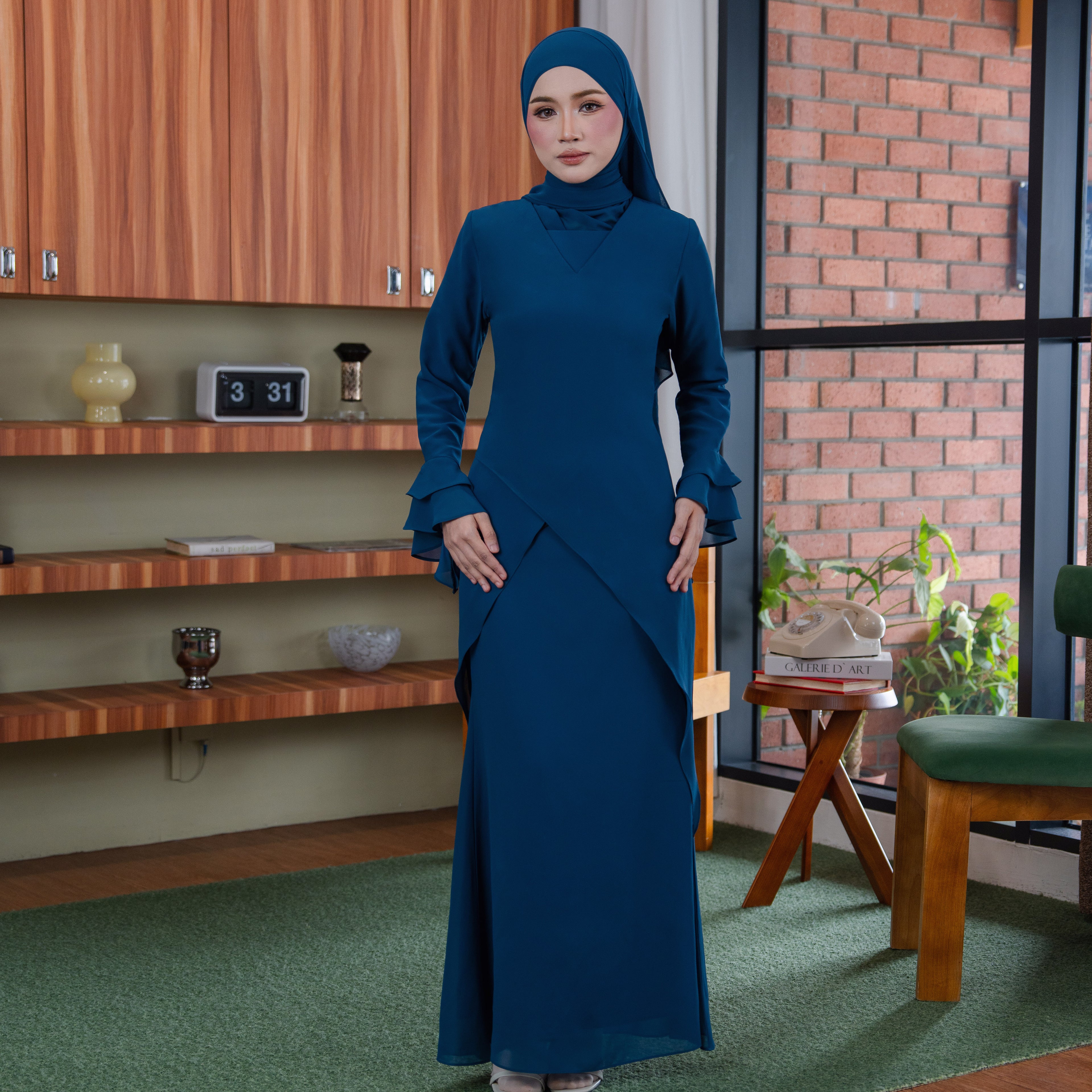 INARA KURUNG - TEAL BLUE