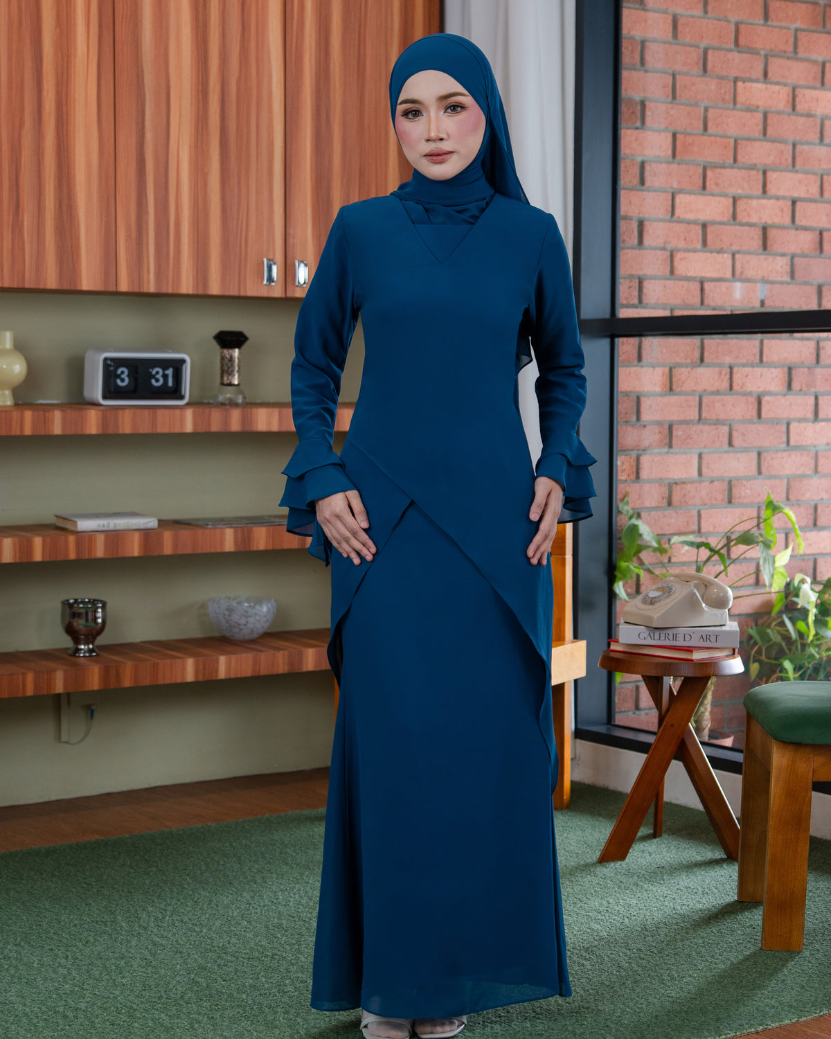 INARA KURUNG - TEAL BLUE